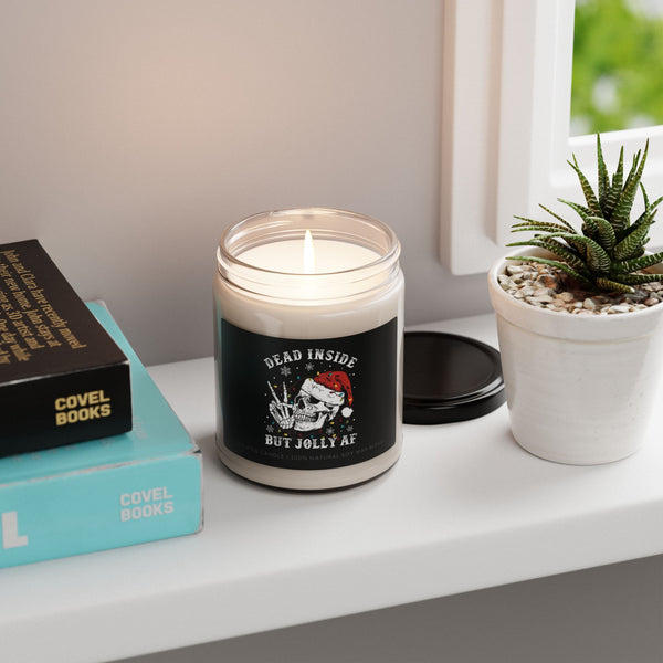Dead Inside But Jolly AF - Scented Soy Candle, 9oz