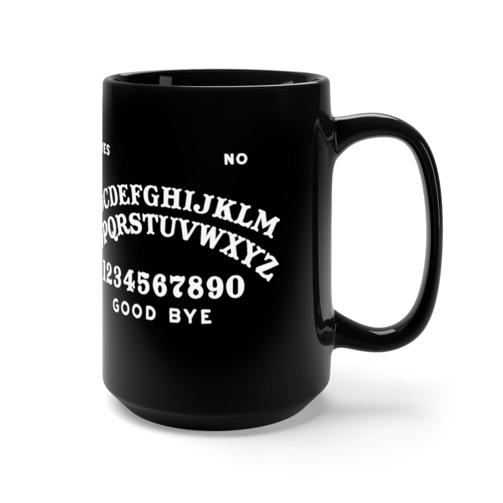 Ouija Board & Planchette - 15oz black ceramic mug