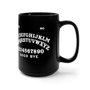 Ouija Board & Planchette - 15oz black ceramic mug