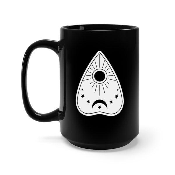 Ouija Board & Planchette - 15oz black ceramic mug