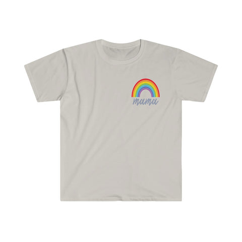 MAMA pocket rainbow - unisex shirt
